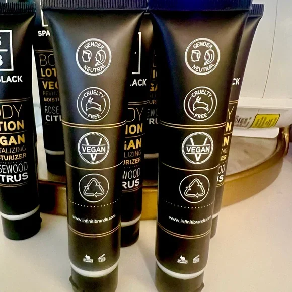 SPA BLACK BODY LOTION ROSEWOOD CITRUS 10x 1.35 tubes NEW - Picture 2 of 8